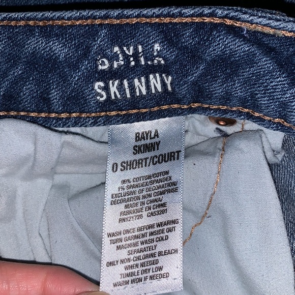 Aeropostal Blue Bayla Skinny Jeans Sz 0 Short - Picture 6 of 9